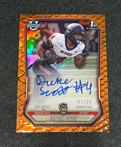 2026 bowman chrome jayden - bowman, duke