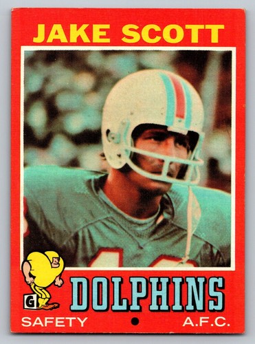 1971topps jake scott safety - 1971topps, scott,