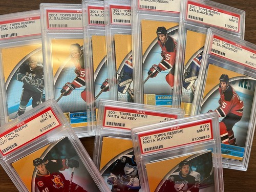 2001 topps reserve - reserve, graded